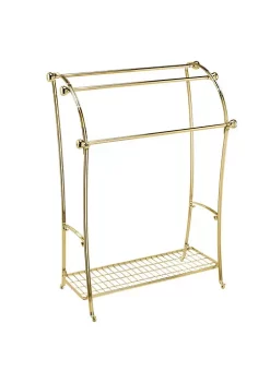 Discount 🛒 MDesign 3-Tier Freestanding Towel Rack with Shelf 🧨 -Storage Basket Store Belk 1028