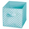 Discount 🧨 MDesign Polka Dot Bin with Handles 13.5" x 12.5" x 13" 😉 -Storage Basket Store Belk 1029