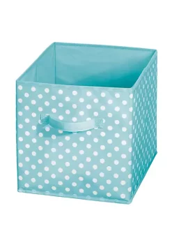 Discount 🧨 MDesign Polka Dot Bin with Handles 13.5" x 12.5" x 13" 😉 -Storage Basket Store Belk 1032