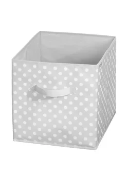 Discount 🧨 MDesign Polka Dot Bin with Handles 13.5" x 12.5" x 13" 😉 -Storage Basket Store Belk 1033