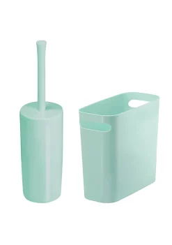 Best deal 🧨 MDesign Toilet Bowl Brush + Wastebasket Set 👏 -Storage Basket Store Belk 108