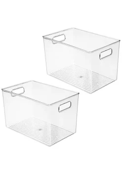 Cheap π MDesign Deep Bin with Handles 12" x 6" x 8" β€οΈ