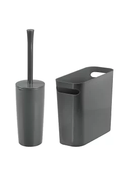 Best deal 🧨 MDesign Toilet Bowl Brush + Wastebasket Set 👏 -Storage Basket Store Belk 110