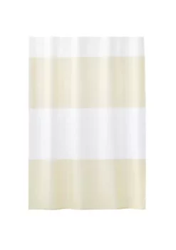 Discount ✨ MDesign Rugby Stripe Shower Curtain ❤️ -Storage Basket Store Belk 1146