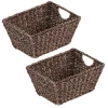Cheapest 😍 MDesign Woven Seagrass Basket with Handles 12" x 9" x 6" 🤩 -Storage Basket Store Belk 1167