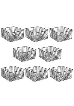 Best deal 🌟 MDesign Wire Basket with Handles Set 12" x 6" x 6" ✨ -Storage Basket Store Belk 1180