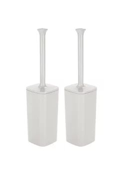 Buy 🎁 MDesign Square Toilet Bowl Brush with Holder 🌟 -Storage Basket Store Belk 1201