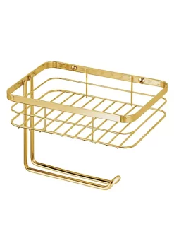 Brand new 👏 MDesign Wall Mount Toilet Paper Dispenser with Shelf 💯 -Storage Basket Store Belk 1225