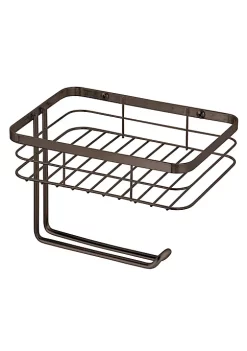 Brand new 👏 MDesign Wall Mount Toilet Paper Dispenser with Shelf 💯 -Storage Basket Store Belk 1226