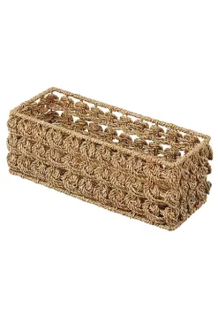 Best reviews of 👍 MDesign Woven Seagrass Toilet Paper Basket 15" x 6" x 6" ⭐
