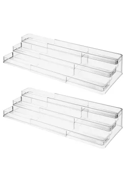 Hot Sale 👍 MDesign 3-Tier Adjustable Spice + Vitamin Rack 😉 -Storage Basket Store Belk 1239