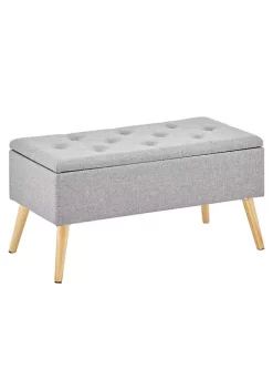 Flash Sale π MDesign Tufted Storage Bench with Hinge Lid π