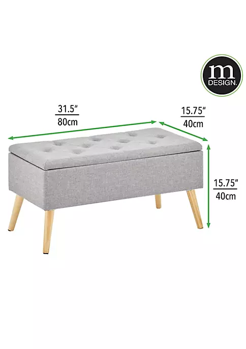 Flash Sale π MDesign Tufted Storage Bench with Hinge Lid π 4 Flash Sale π MDesign Tufted Storage Bench with Hinge Lid π - Image 2
