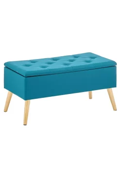 Flash Sale π MDesign Tufted Storage Bench with Hinge Lid π 12 Flash Sale π MDesign Tufted Storage Bench with Hinge Lid π -Storage Basket Store Belk 1265