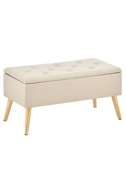 Flash Sale π MDesign Tufted Storage Bench with Hinge Lid π 13 Flash Sale π MDesign Tufted Storage Bench with Hinge Lid π -Storage Basket Store Belk 1266