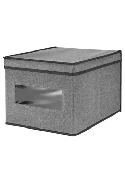 Flash Sale 🎁 MDesign Lidded Fabric Box with Window Set 12" x 15.5" x 10" 🤩