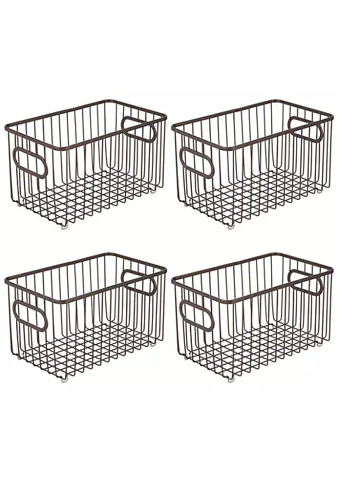 Brand new π MDesign Wire Basket With Handles Set 10" x 6" x 6" β€οΈ 3 Brand new π MDesign Wire Basket With Handles Set 10" x 6" x 6" β€οΈ