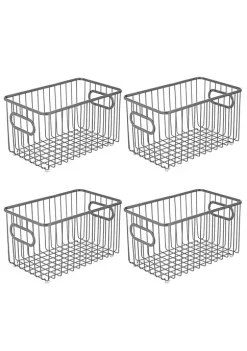 Brand new π MDesign Wire Basket With Handles Set 10" x 6" x 6" β€οΈ 7 Brand new π MDesign Wire Basket With Handles Set 10" x 6" x 6" β€οΈ -Storage Basket Store Belk 1295