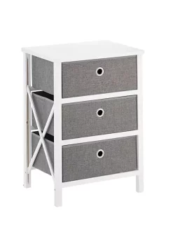 Wholesale 😍 MDesign 3-Drawer Foldable Nightstand 😀 -Storage Basket Store Belk 1312
