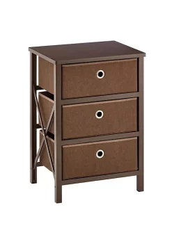 Wholesale 😍 MDesign 3-Drawer Foldable Nightstand 😀 -Storage Basket Store Belk 1315