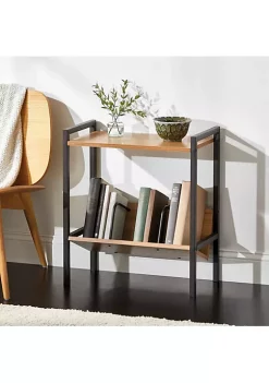 Best Pirce 😉 MDesign Wood + Metal Side Table with Book Shelf ⭐ -Storage Basket Store Belk 1322