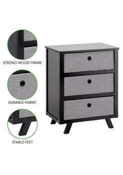 Best deal 🛒 MDesign 3-Drawer Fabric 👗 Dresser 🔔 -Storage Basket Store Belk 1377
