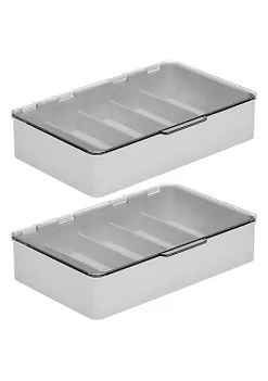 Best deal 🥰 MDesign 5-Section Stacking Eyeglass Organizer Box ⌛