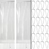 Outlet 🎁 MDesign Vinyl Shower Curtain Liner with Rings 🤩 -Storage Basket Store Belk 1430
