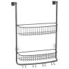Budget 🎉 MDesign Wide Over Door Wire Shower Caddy with Hooks 😉