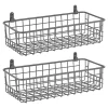 Deals 👏 MDesign Wall Mount Wire Basket 12" x 6" x 3" 😉 -Storage Basket Store Belk 145