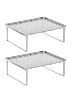 Buy π₯° MDesign Stackable Shelf Riser Set π 5 Buy π₯° MDesign Stackable Shelf Riser Set π -Storage Basket Store Belk 1451