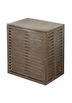 Outlet 🤩 MDesign Slated Bamboo Hamper ⭐ -Storage Basket Store Belk 1479