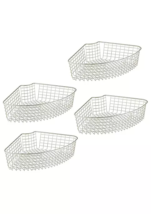 Flash Sale 🎉 MDesign 1/4 Wedge Wire Lazy Susan Bin with Front Handle 😍 3 Flash Sale 🎉 MDesign 1/4 Wedge Wire Lazy Susan Bin with Front Handle 😍