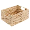 Best Sale 🎁 MDesign Braided Hyacinth Basket with Handles 12" x 9" x 6" 🔔 -Storage Basket Store Belk 1507