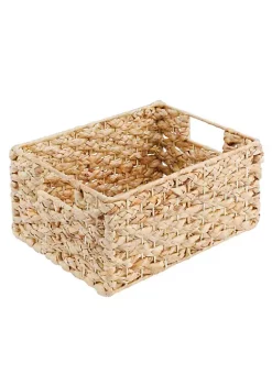 Best Sale 🎁 MDesign Braided Hyacinth Basket with Handles 12" x 9" x 6" 🔔