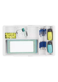 Deals 🎁 MDesign 7-Section Expandable Drawer Organizer 😉 -Storage Basket Store Belk 1523