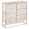 Wholesale 🛒 MDesign 5-Drawer Fabric 👗 Dresser with Wood Handles 🎉 -Storage Basket Store Belk 1553