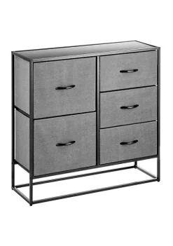 Wholesale π MDesign 5-Drawer Fabric π Dresser with Wood Handles π 15 Wholesale π MDesign 5-Drawer Fabric π Dresser with Wood Handles π -Storage Basket Store Belk 1557