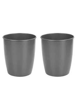 Cheap ⌛ MDesign Round Metal Trash Can ⭐