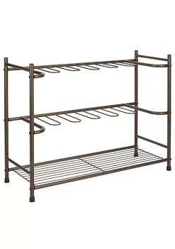 Wholesale 💯 MDesign 6-Pair Metal Boot Rack 🧨 -Storage Basket Store Belk 1622