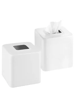 Best Pirce 🔥 MDesign Square Tissue Box Cover 😍 -Storage Basket Store Belk 1632