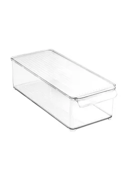 New ⌛ MDesign Stackable Bin with Lid 14.5" x 6" x 4" 🎉 -Storage Basket Store Belk 1656