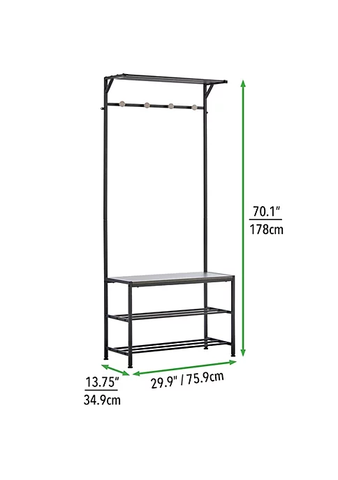 Hot Sale 💯 MDesign Hall Tree with 👟 Shoe Rack 🥰 2 Hot Sale 💯 MDesign Hall Tree with 👟 Shoe Rack 🥰 - Image 2