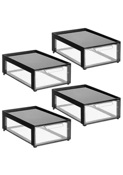 New 😍 MDesign Stackable Bin with Pull Out Drawer 8" x 12" x 4" ⭐