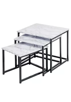 Buy 😉 MDesign Metal + Wood Nesting End Table Set 🌟 10 Buy 😉 MDesign Metal + Wood Nesting End Table Set 🌟 -Storage Basket Store Belk 1695