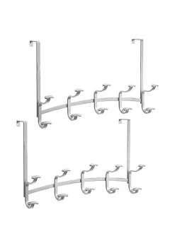 Deals 🛒 MDesign 10-Hook Over Door Rack Set 🥰 -Storage Basket Store Belk 1711