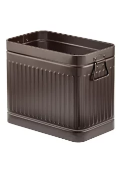 Flash Sale 🔔 MDesign Rectangular Oscar Trash Can with Handles 🔥 -Storage Basket Store Belk 1714