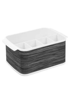 Discount 👏 MDesign Cutlery Caddy with Woven Accent ✨ -Storage Basket Store Belk 1745