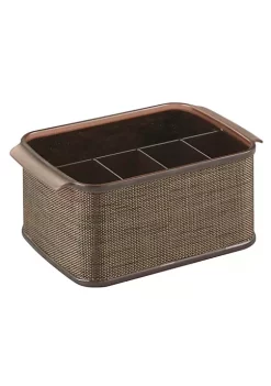 Discount 👏 MDesign Cutlery Caddy with Woven Accent ✨ -Storage Basket Store Belk 1746