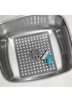 Brand new 🎁 MDesign Geometric Sink Mat with Saddle Set ⌛ -Storage Basket Store Belk 1748